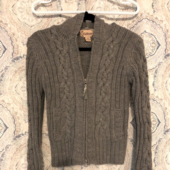 Cable Stitch Hoodie Zipper Sweater - Limited Edition - Picture 1 of 6
